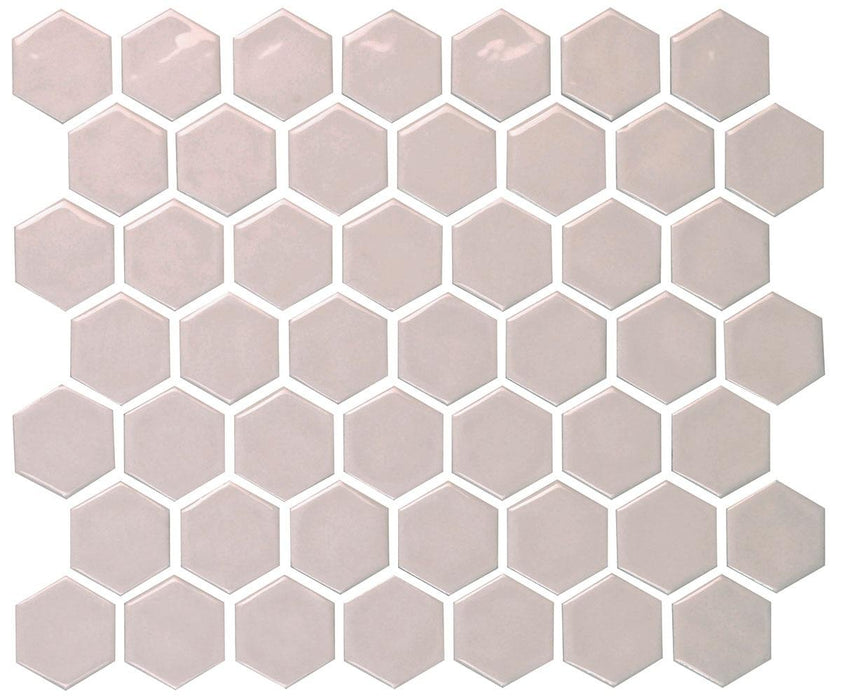 Artezen Nordic Sand 1.5x1.5 Hexagon Glossy Ceramic  Mosaic
