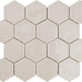 Artistic Reflections Mist 3x3 Hexagon Glossy Ceramic  Mosaic