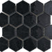 Artistic Reflections Onyx 3x3 Hexagon Glossy Ceramic  Mosaic