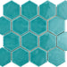 Artistic Reflections Wave 3x3 Hexagon Glossy Ceramic  Mosaic