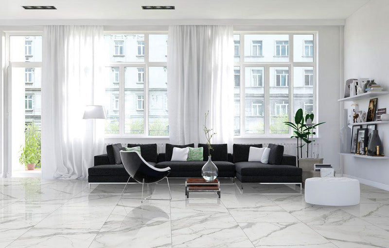 Arya Beyaz Polished 24x24 Porcelain  Tile