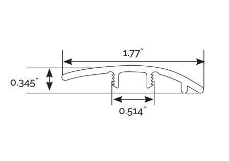 Ashton Colston Park 1.77x94   Luxury Vinyl Reducer