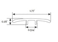 Ashton Colston Park 1.77x94   Luxury Vinyl T-Molding