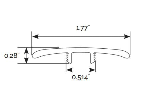 Ashton Colston Park 1.77x94   Luxury Vinyl T-Molding