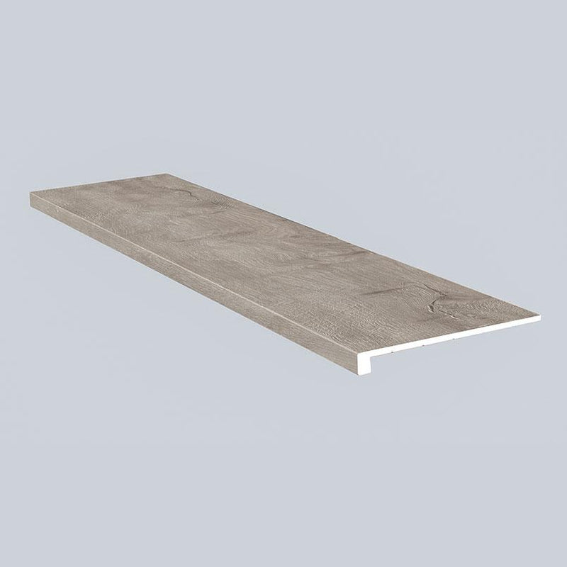 Ashton York Gray 12x47.25   Luxury Vinyl Stair Tread