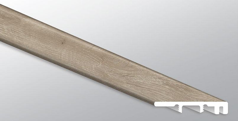 Ashton York Gray 1.5x94   Luxury Vinyl End Cap