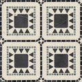 Atrium Nero Marquina Bardiglio Myra Beige Square, Pennyround, Triangle, Rectangle Honed Marble  Mosaic