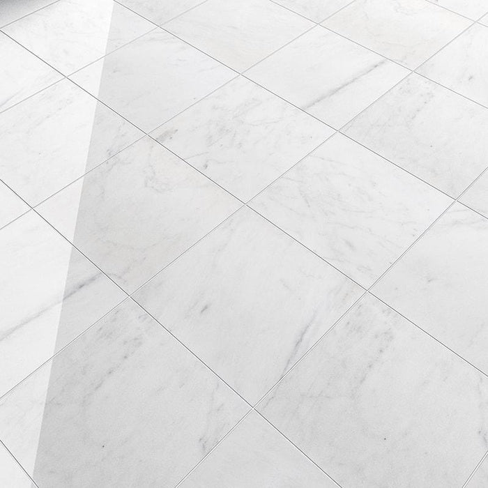 Avalon White Marble Tile 12x12 Polished