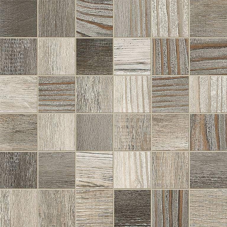 Barn Wood Grey 2x2 Square Matte Porcelain  Mosaic