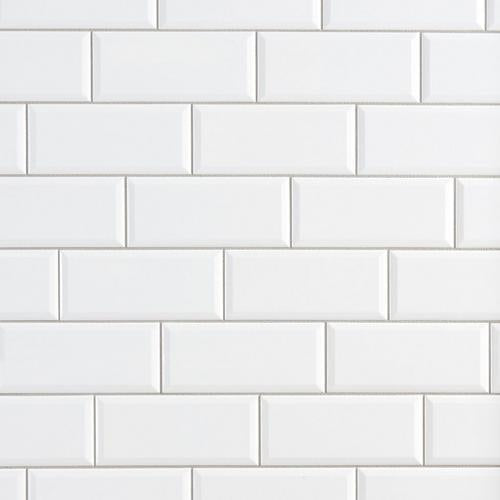 Baseline White Ice Glossy 3x6 Ceramic  Tile