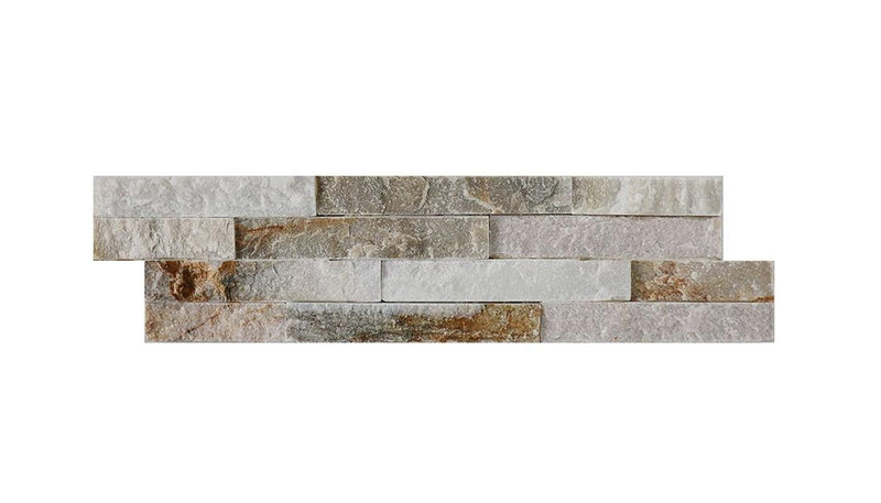 Beachwalk Quartzite Ledger Panel 6x24 Splitface