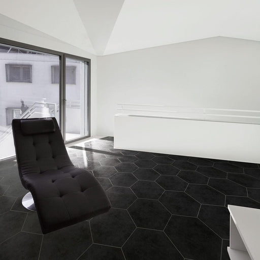 Bee Hive Black Matte 20x24 Porcelain  Tile