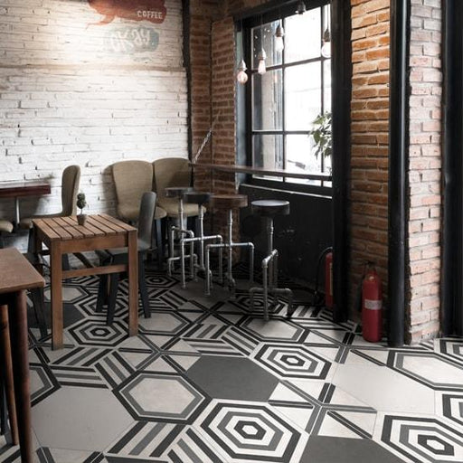 Bee Hive Honeycomb Cool Matte 20x24 Porcelain  Tile