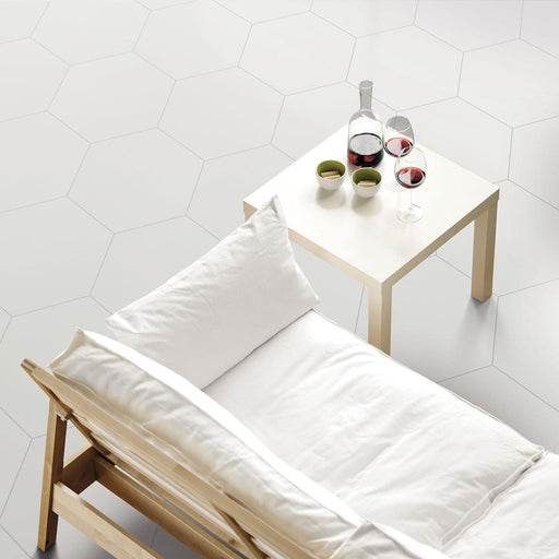 Bee Hive White Matte 20x24 Porcelain  Tile
