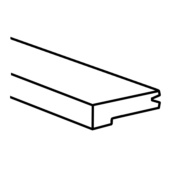 Bella 504 Euro Oak 96   Engineered Hardwood  Square Stair Nose