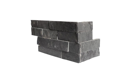 Black Fantasy Slate Ledger Corner 6x12x6 Splitface