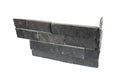 Black Fantasy Slate Ledger Corner 6x12x6 Splitface