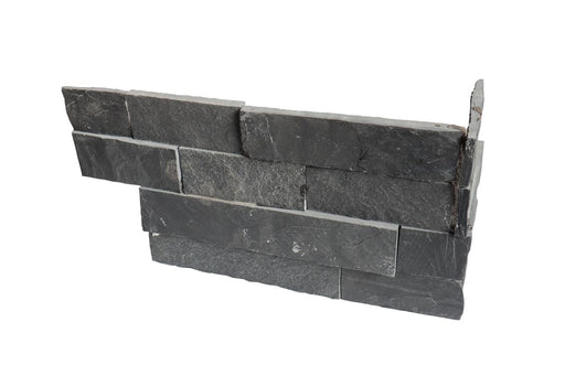 Black Fantasy Slate Ledger Corner 6x12x6 Splitface