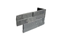 Black Fantasy Slate Ledger Corner 6x12x6 Splitface