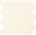 Blavet Mosaic Limestone Hexagon in Blanc - 2x2 Size