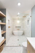 Blomma Bianco Flower Honed Marble  Mosaic