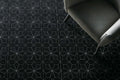 Blomma Nero Flower Honed Marble  Mosaic