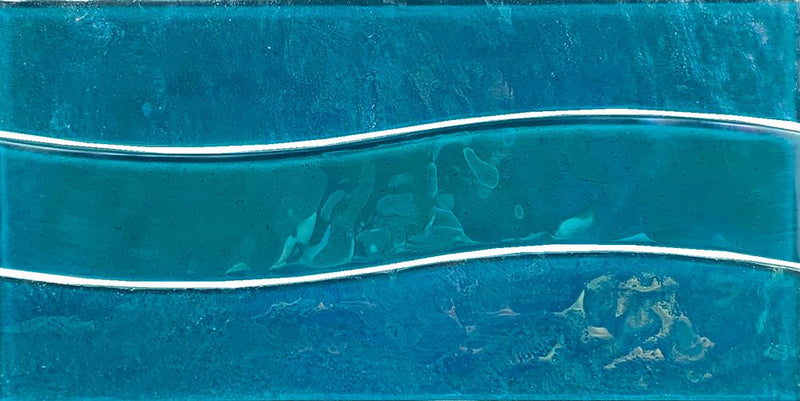 Border Turquoise Glass  Trim