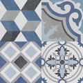 Bouquet Caribe Patch 9.25x9.25 Porcelain  Tile