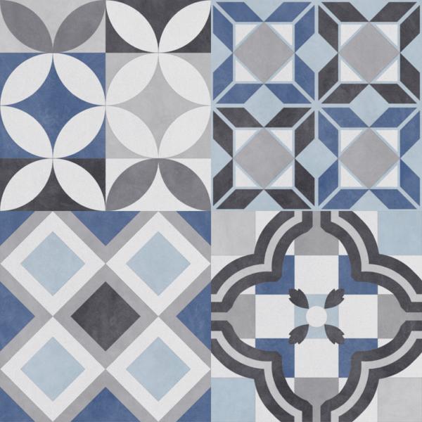 Bouquet Caribe Patch 9.25x9.25 Porcelain  Tile