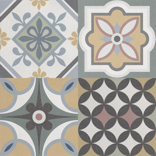 Bouquet Criollo Patch 9.25x9.25 Porcelain  Tile