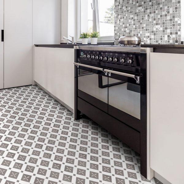 Bouquet Eiffel 9.25x9.25 Porcelain  Tile