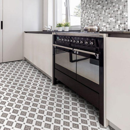 Bouquet Eiffel 9.25x9.25 Porcelain  Tile