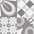 Bouquet Eiffel Patch 9.25x9.25 Porcelain  Tile