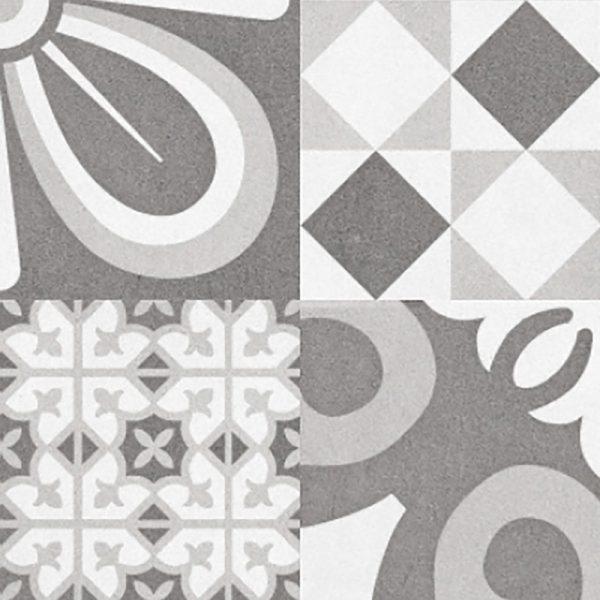 Bouquet Eiffel Patch 9.25x9.25 Porcelain  Tile