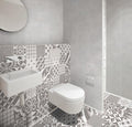 Bouquet Gray 9.25x9.25 Porcelain  Tile