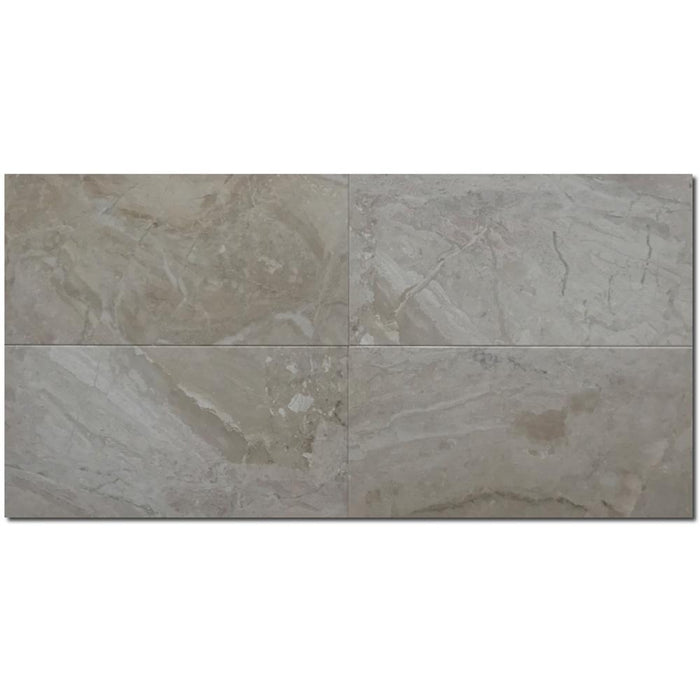 Breccia Bianco Marble Tile 12x24 Honed