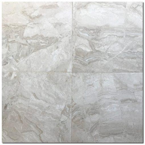 Breccia Bianco Marble Tile 18x18 Honed