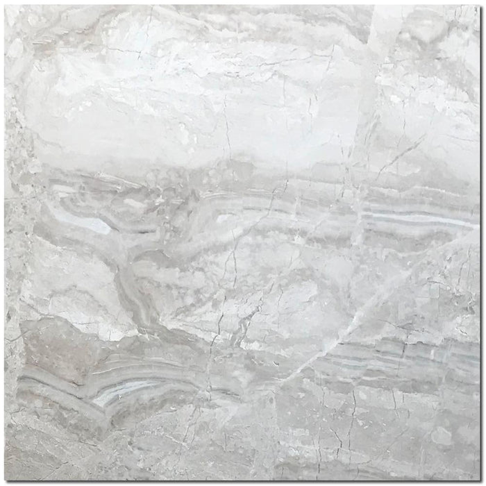 Breccia Bianco Marble Tile 24x24 Honed