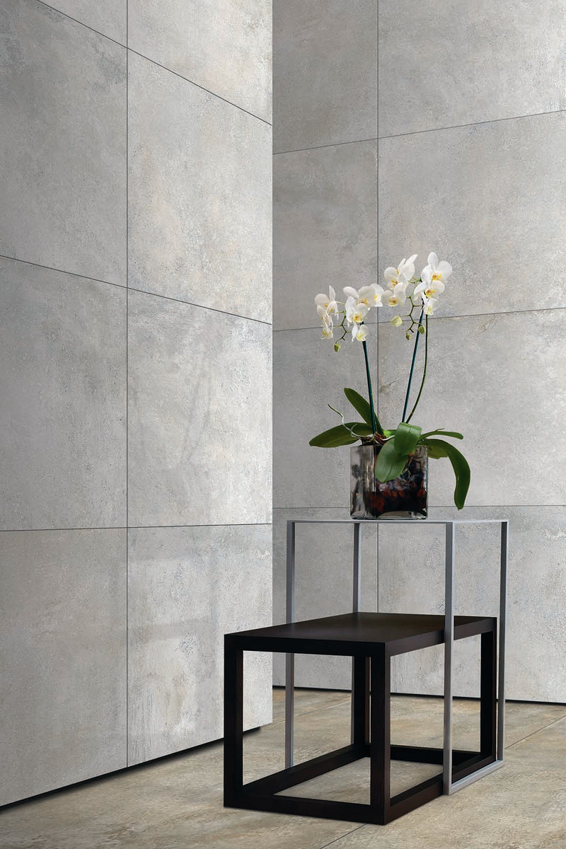 Brooklyn Cemento Argent Textured 24x48 Porcelain  Tile