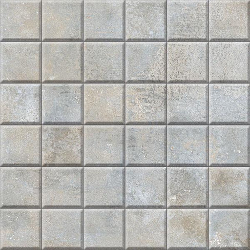 Brooklyn Cemento Greige 2x2 Square Honed Porcelain  Mosaic