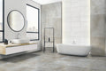Brooklyn Cemento Greige Textured 24x48 Porcelain  Tile