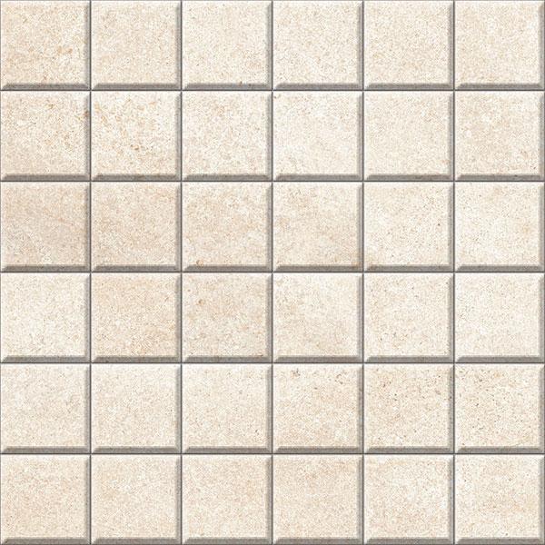 Brooklyn Cemento Sand 2x2 Square Honed Porcelain  Mosaic