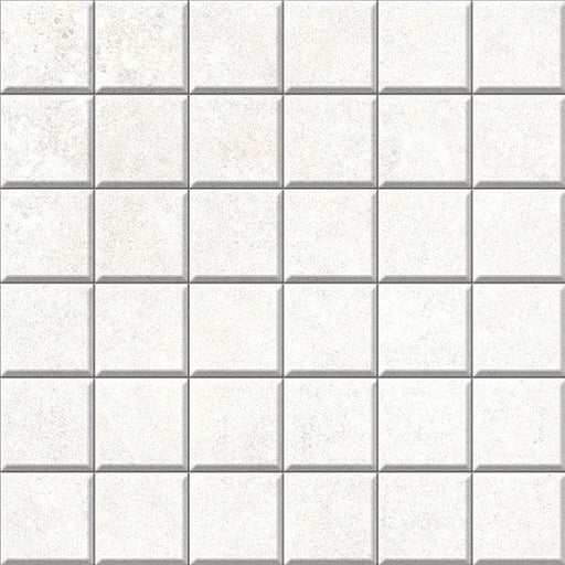 Brooklyn Cemento White 2x2 Square Honed Porcelain  Mosaic