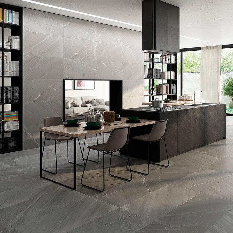 Burlingstone Gris 12x24 Porcelain  Tile