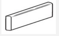 Calacata Gold 6x18 Ceramic Bullnose
