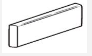 Calacata Gold 6x18 Ceramic Bullnose