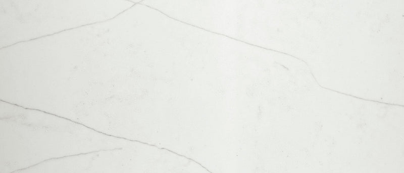 Calacatta Clara 112x26 2 cm Polished Quartz Prefab