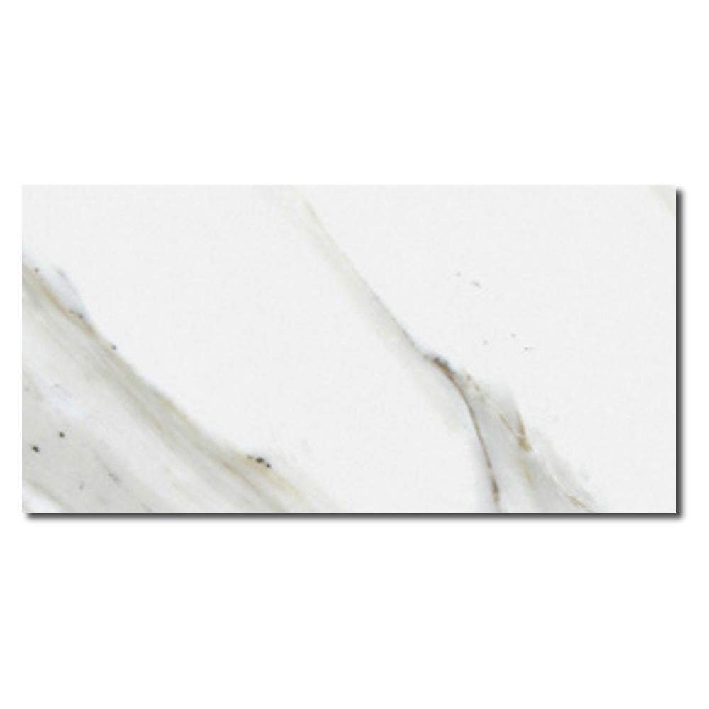 Marble Floor With White Subway Tile