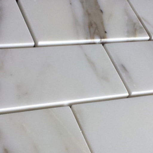 Calacatta Gold Marble Tile 3x6 Polished