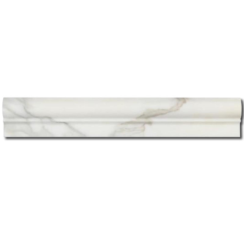 Calacatta Gold Marble Trim 2x12 Polished     Chair Rail